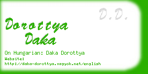dorottya daka business card